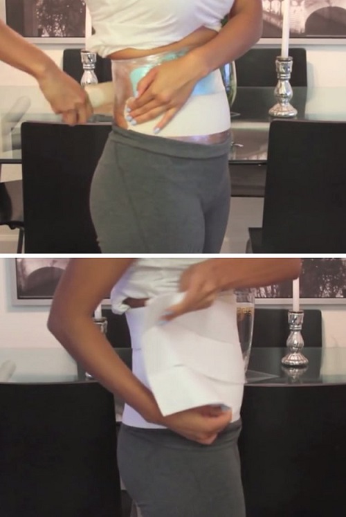 Giảm cân bằng phương pháp quấn ni-lông, bôi cao lá rừng đang được nhiều người áp dụng