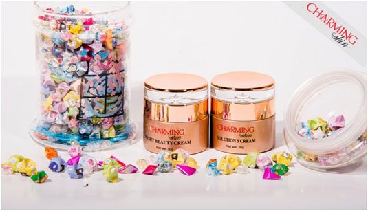 Bộ đôi kem dưỡng ẩm và trắng da mặt hoàn hảo Charming Skin