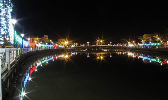 Bờ kè kênh Nhựt Tảo ở thành phố Tân An