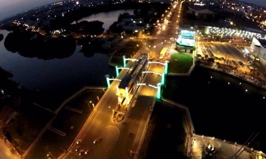 Thành phố Tân An về đêm