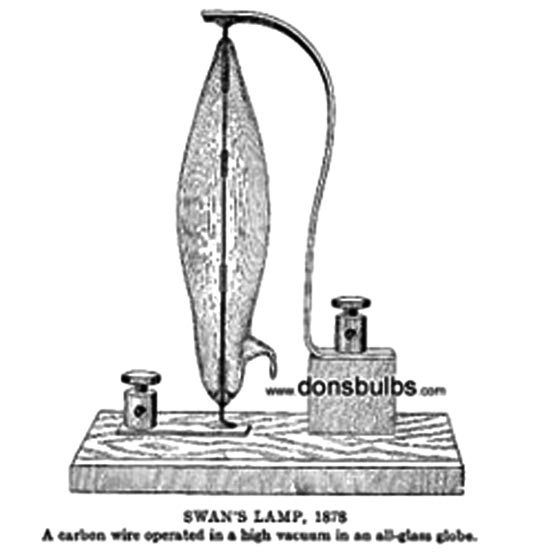 Hình 15: Đèn của Joseph Swan năm 1878