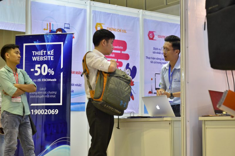 Gian hàng ESC tại triển lãm.