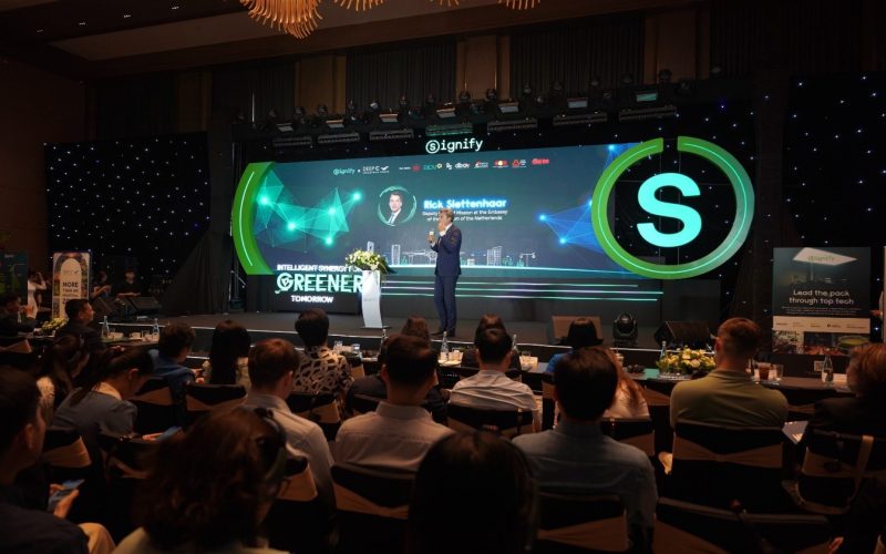 Ông Rick Slettenhaar, Phó Đại sứ Vương quốc Hà Lan tại Việt Nam phát biểu